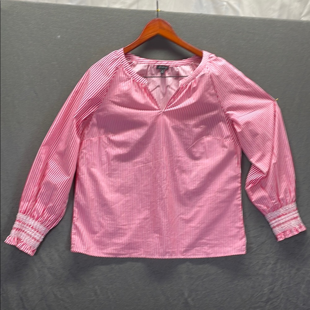 Talbots Pink Long Sleeve Relaxed‎ Blouse